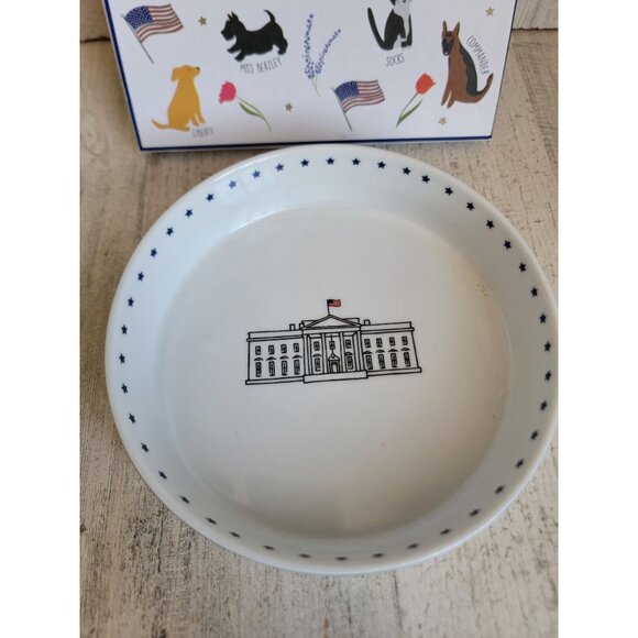 White House one pet bowl cat dog unique home decor figure - Picture 3 of 11